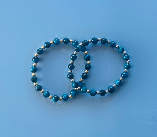 The Blue Tiger Eye Bracelet