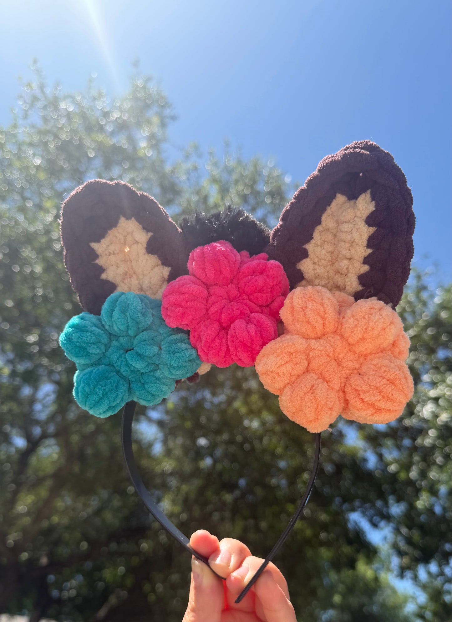 Crochet Coyote Ears headband