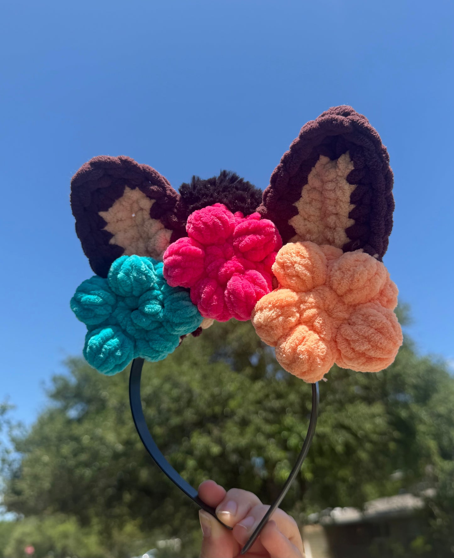 Crochet Coyote Ears headband